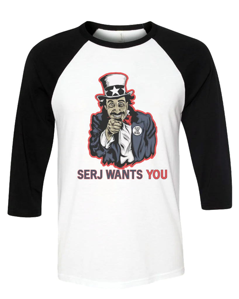 Men's | Serj Wants You | 3/4 Sleeve Baseball Tee - Image 3