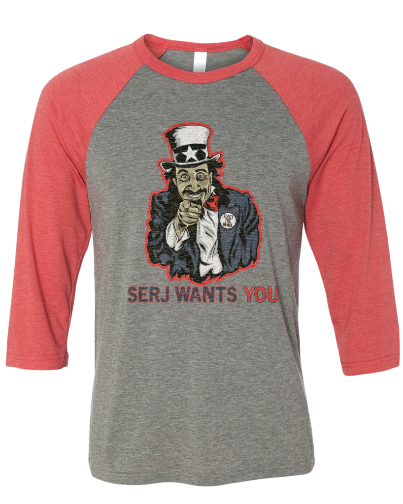 Men's | Serj Wants You | 3/4 Sleeve Baseball Tee - Image 4