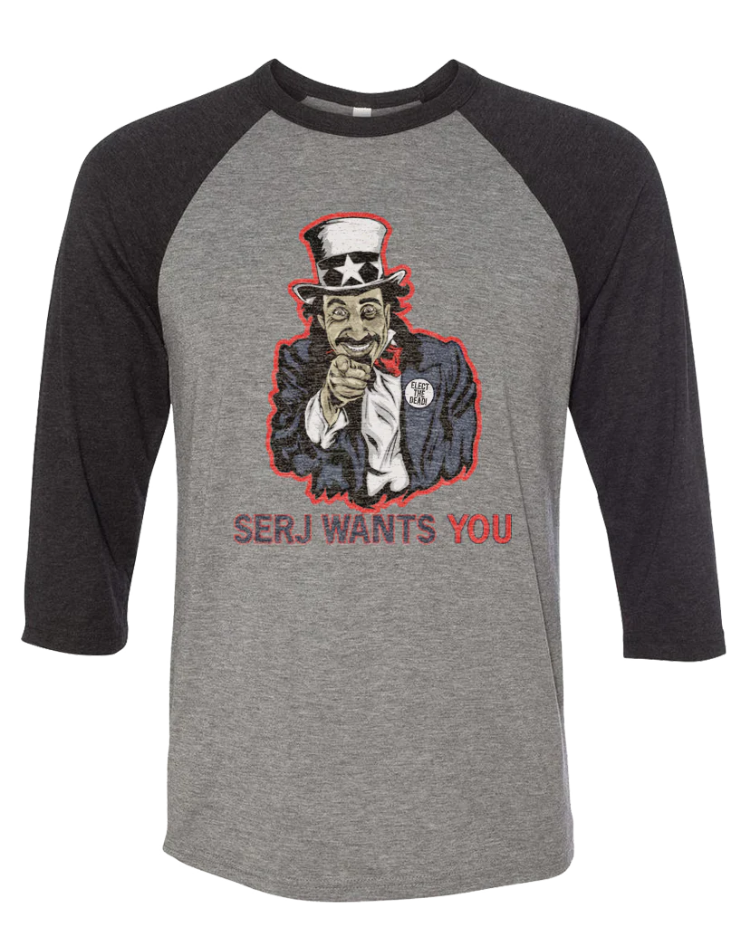 Men's | Serj Wants You | 3/4 Sleeve Baseball Tee - Image 5
