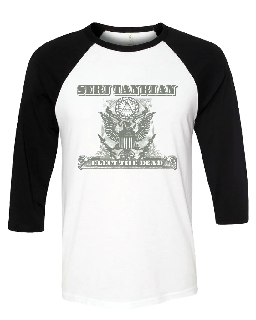 Women's | In Serj We Trust | 3/4 Sleeve Baseball Tee - Image 3