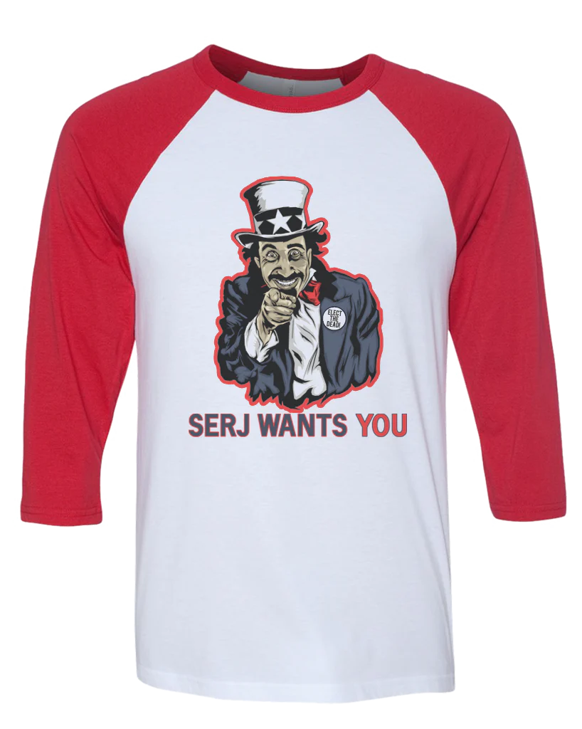 Women's | Serj Wants You | 3/4 Sleeve Baseball Tee - Image 3