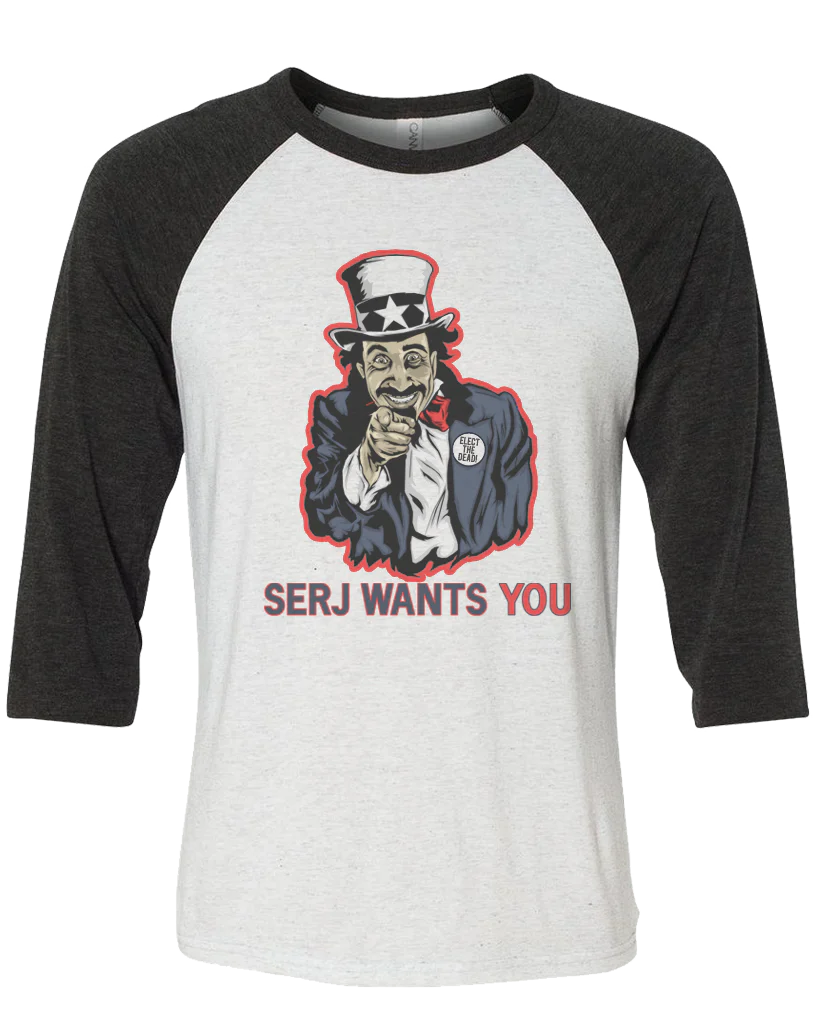 Women's | Serj Wants You | 3/4 Sleeve Baseball Tee - Image 6