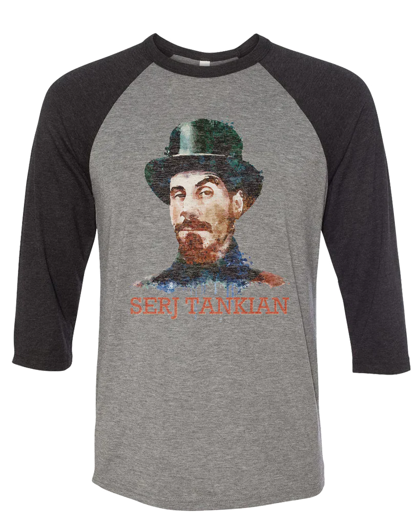 Women's | Watercolor Portrait | 3/4 Sleeve Baseball Tee - Image 2